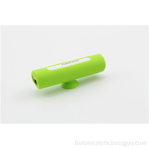 2016 new fashional mobile power bank 2600mah with phone stand Silicone sucker
